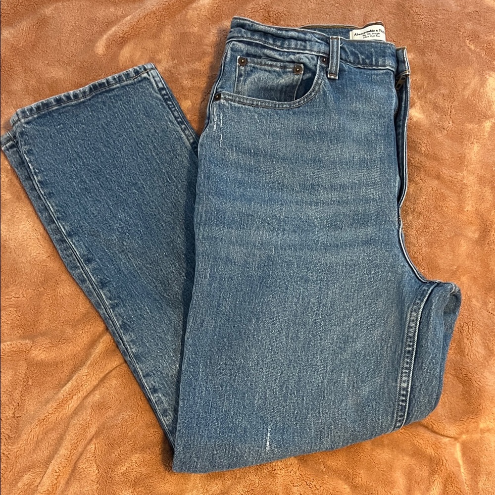 Abercrombie & Fitch High Rise Blue Jeans